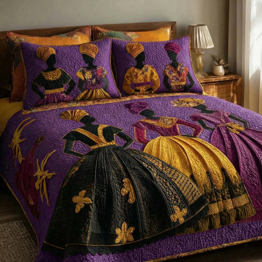 Soulbound Roots 3-Piece Quilted Bedding Set GFTOTL5281