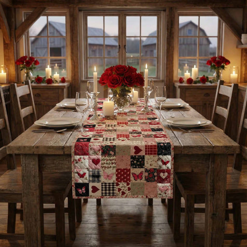 Bound Hearts Quilted Table Runner GFTOTL5324