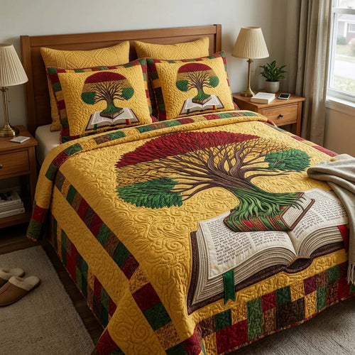 Soulbound Roots 3-Piece Quilted Bedding Set GFTOTL5359