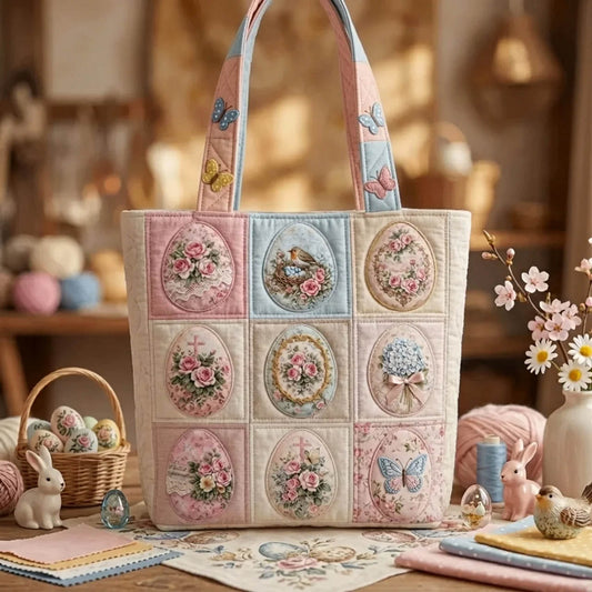 Easter Egg Quilted Tote Bag GFTOTL5422