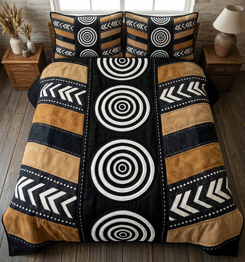 African Heritage 3-Piece Quilted Bedding Set GFTOTL5428