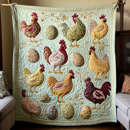 Hens Quilted Blanket GFTOTL555