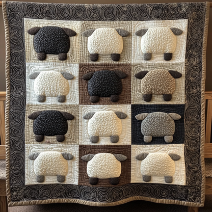 Cute Sheep Quilted Blanket GFTOTL568