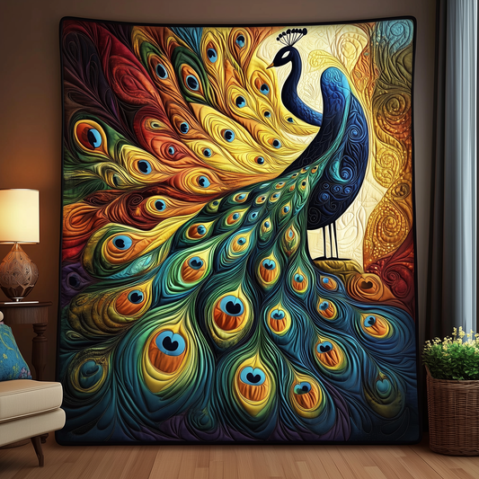 Peacock Quilted Blanket GFTOTL706