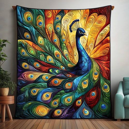 Peacock Quilted Blanket GFTOTL707