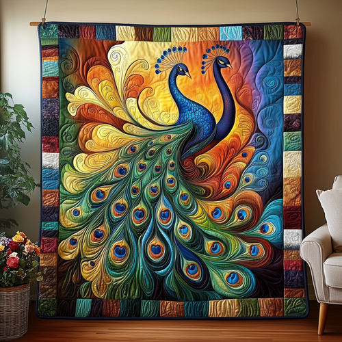 Peacock Quilted Blanket GFTOTL719