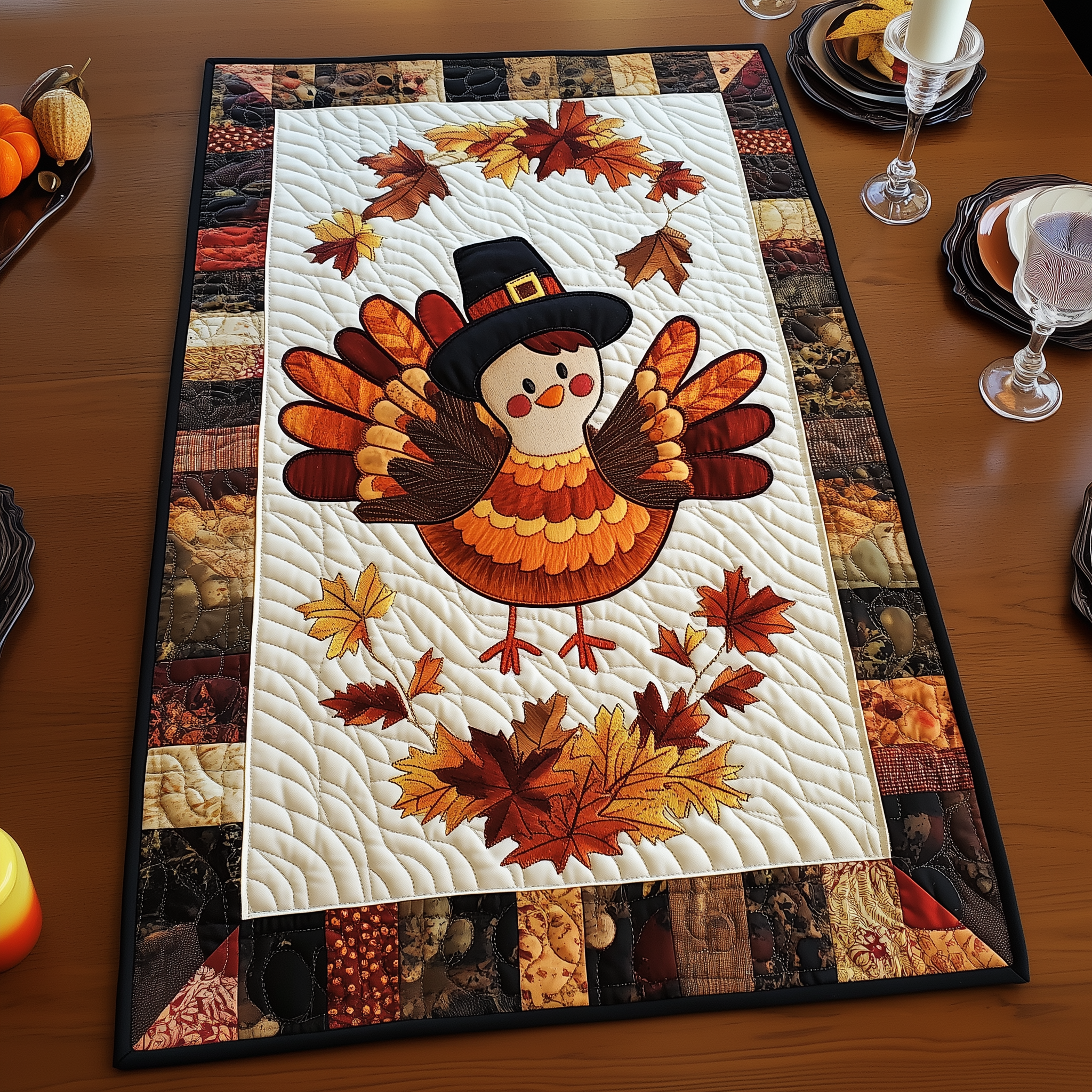 Turkey Quilted Table Runner GFTOTP038 – Patchique Store
