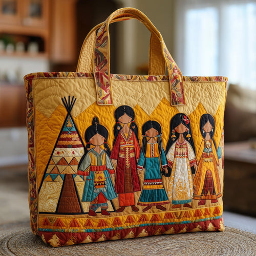 Tribal Echo Quilted Tote Bag GFTOTP10000
