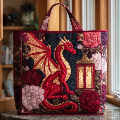 Majestic Dragon Quilted Tote Bag GFTOTP10016