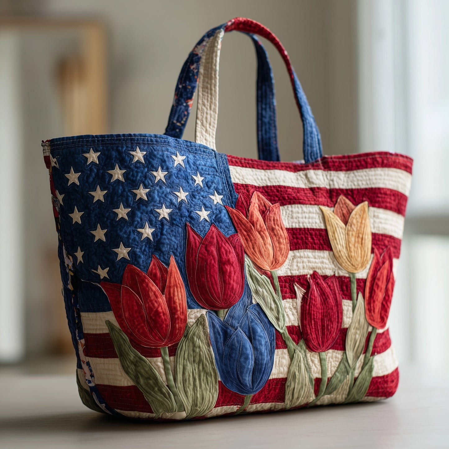 Liberty Tulips Quilted Tote Bag GFTOTP10052