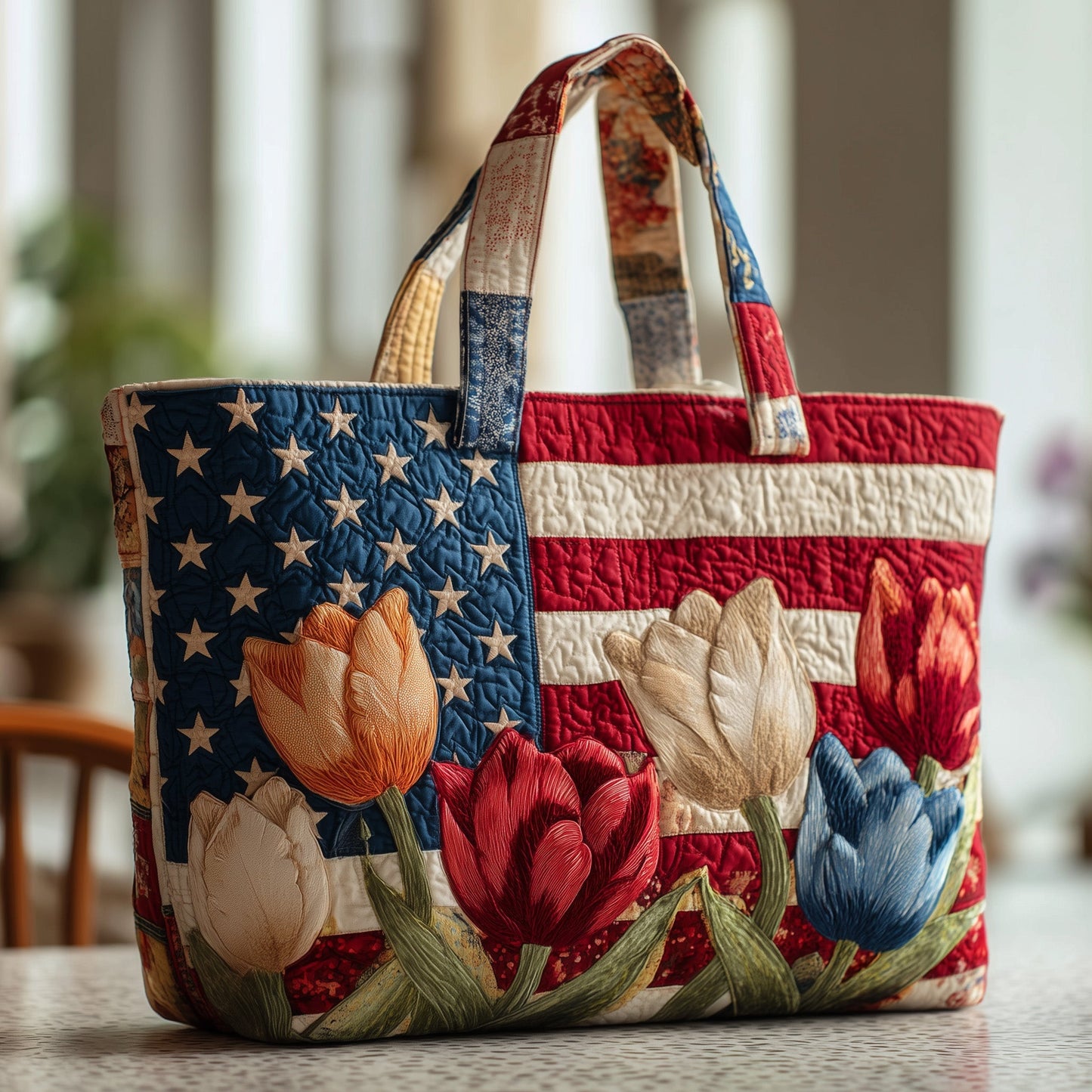 Liberty Tulips Quilted Tote Bag GFTOTP10053