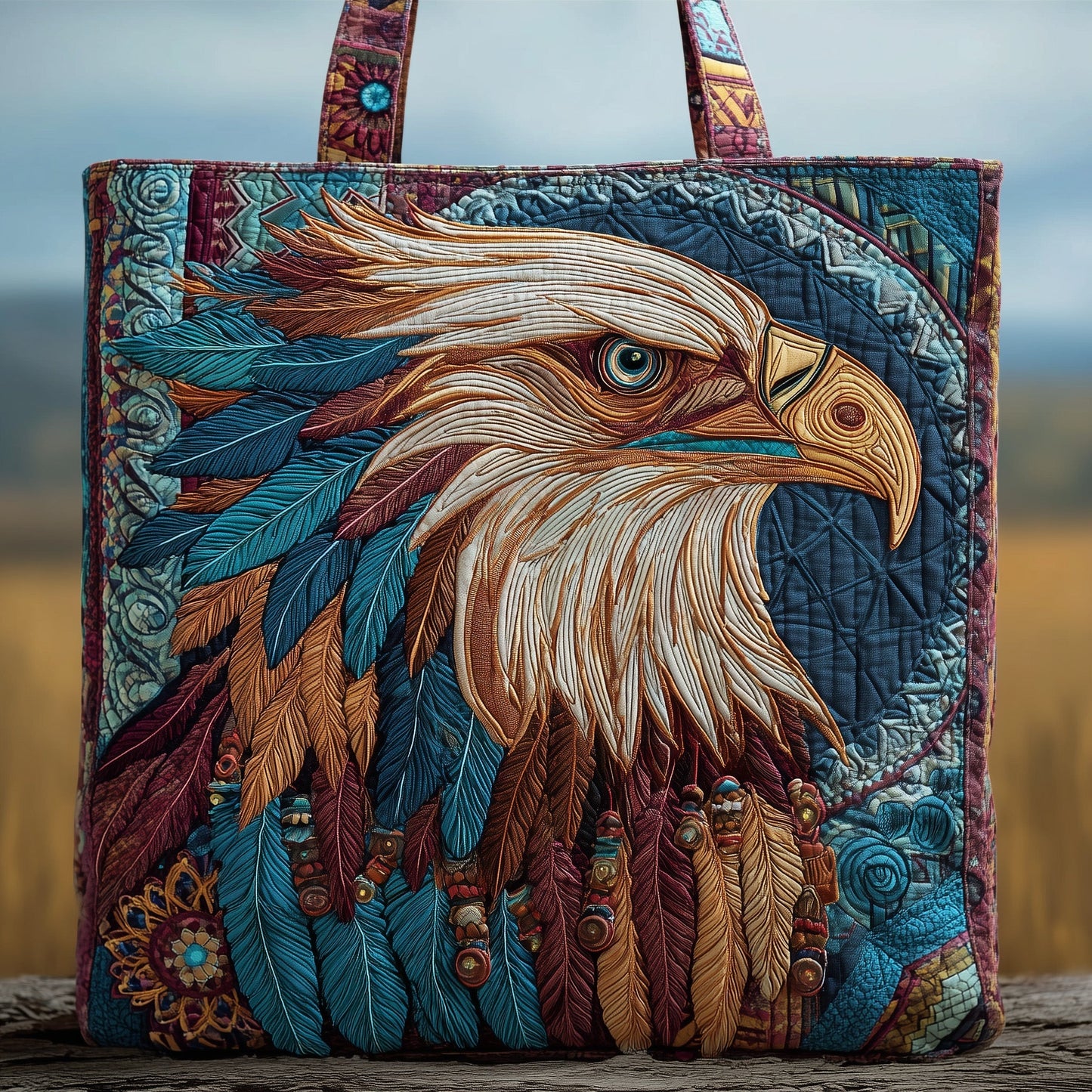 Sky Guardian Quilted Tote Bag GFTOTP10077