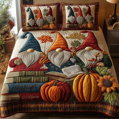 Autumn Library 3-Piece Quilted Bedding Set GFTOTP10121