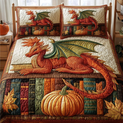 Autumn Library 3-Piece Quilted Bedding Set GFTOTP10126
