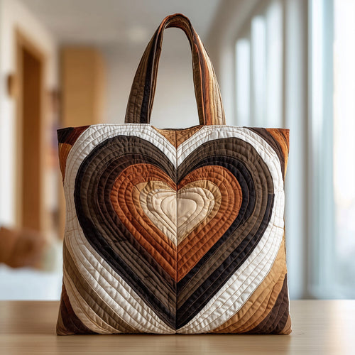 Melanin Heart Quilted Tote Bag GFTOTP10131