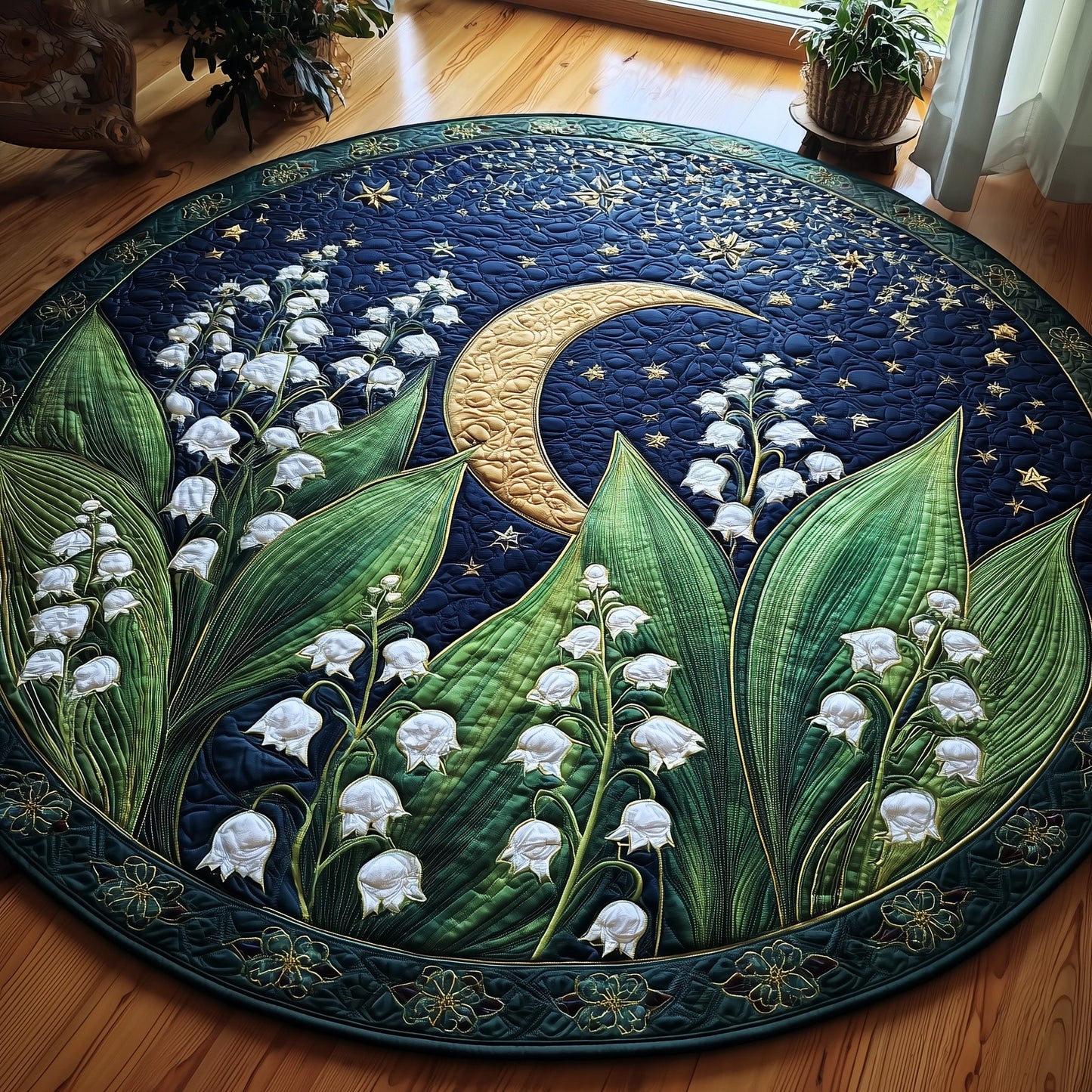 Lily of the Valley Quilted Round Mat GFTOTP10142
