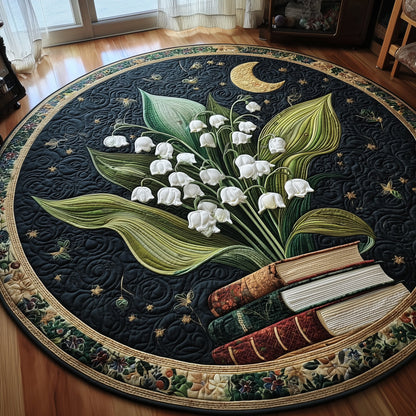 Lily of the Valley Library Quilted Round Mat GFTOTP10145