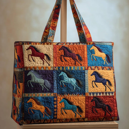 Galloping Spirit Quilted Tote Bag GFTOTP10160