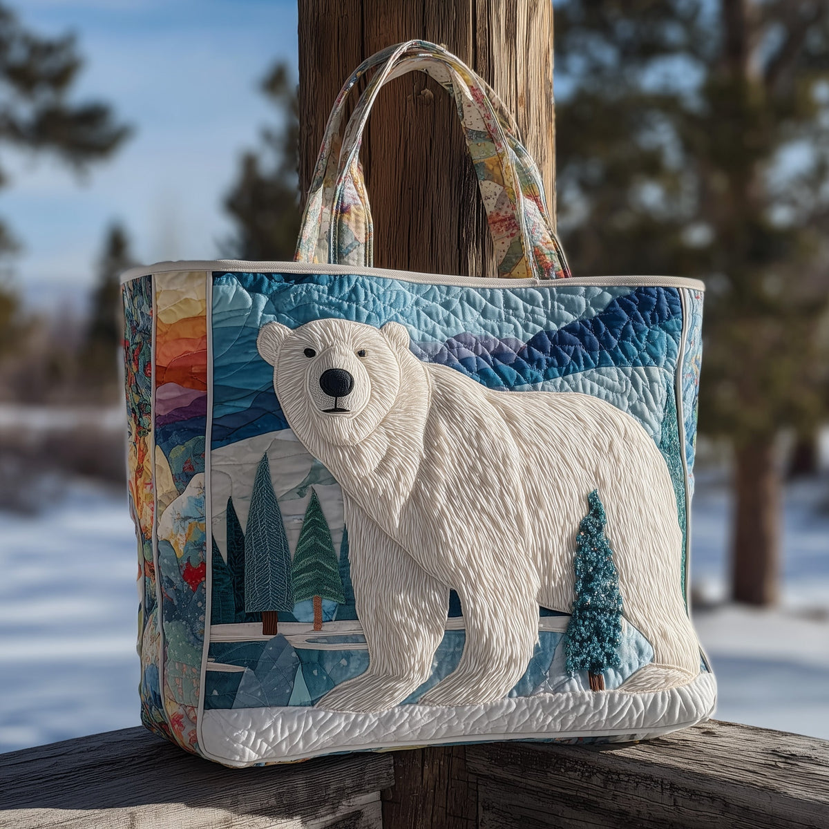 Polar Path Quilted Tote Bag GFTOTP10176