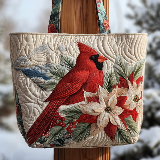 Crimson Blessings Quilted Tote Bag GFTOTP10188