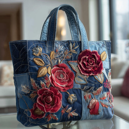 Rose Haven Quilted Tote Bag GFTOTP10208