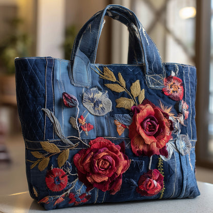 Rose Haven Quilted Tote Bag GFTOTP10209