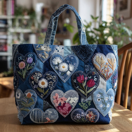 Floral Patches Quilted Tote Bag GFTOTP10218