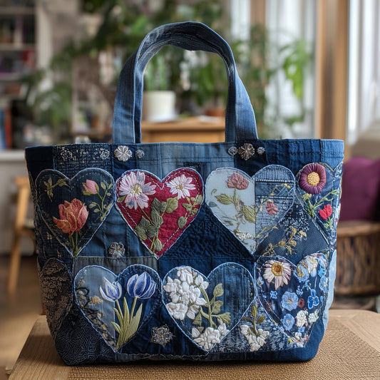 Floral Patches Quilted Tote Bag GFTOTP10219