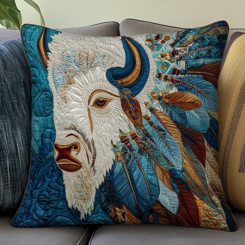 Majestic Bison Quilted Pillow Case GFTOTP10221