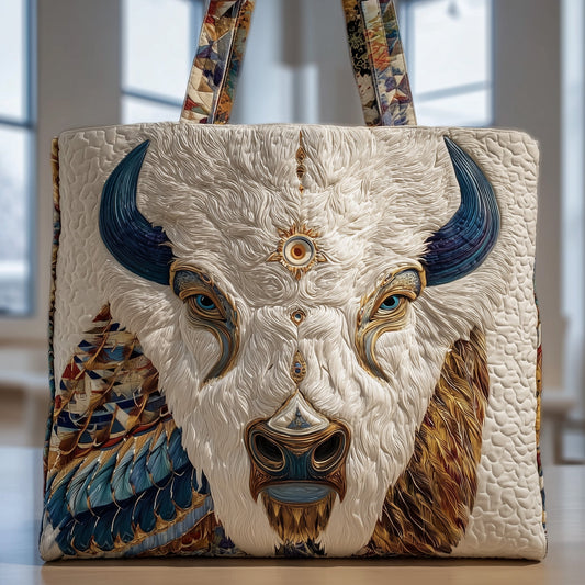 Majestic Bison Quilted Tote Bag GFTOTP10241