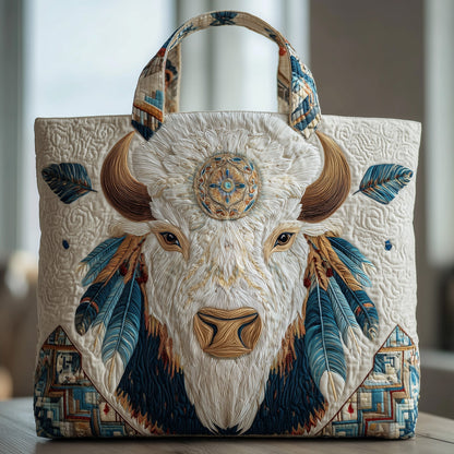 Majestic Bison Quilted Tote Bag GFTOTP10246