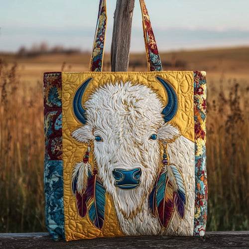 Majestic Bison Quilted Tote Bag GFTOTP10254