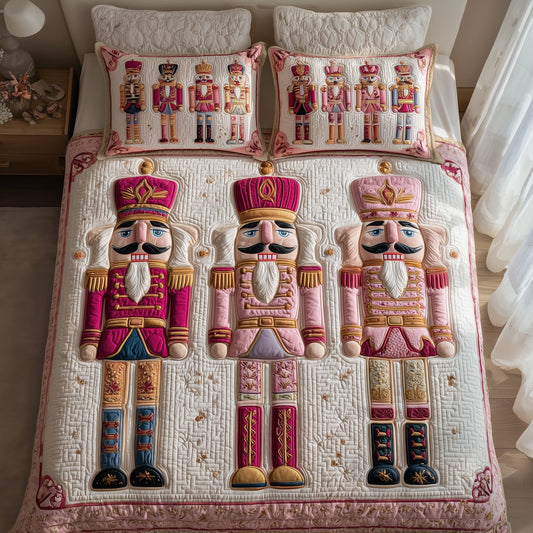 Pink Nutcracker 3-Piece Quilted Bedding Set GFTOTP10258