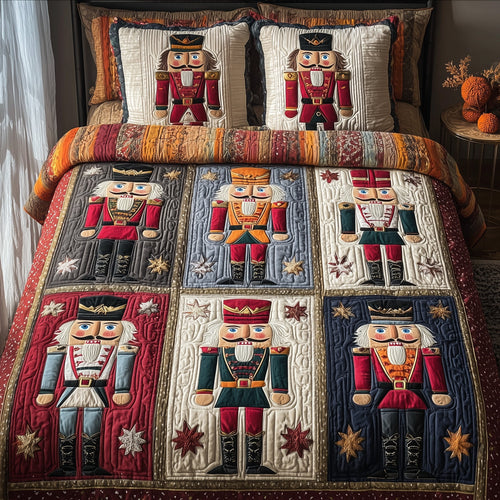 Nutcracker 3-Piece Quilted Bedding Set GFTOTP10263