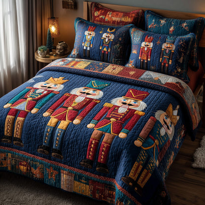 Nutcracker 3-Piece Quilted Bedding Set GFTOTP10264