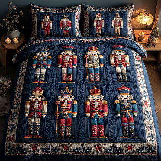 Nutcracker 3-Piece Quilted Bedding Set GFTOTP10265