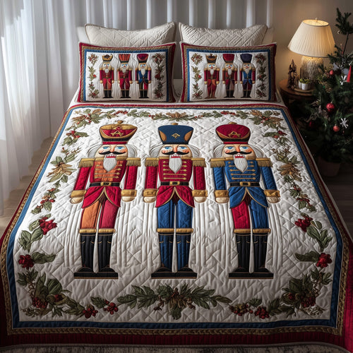 Nutcracker 3-Piece Quilted Bedding Set GFTOTP10266