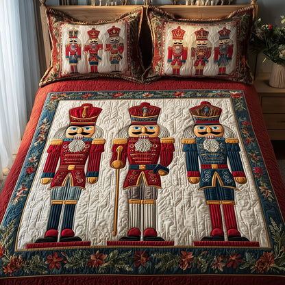 Nutcracker 3-Piece Quilted Bedding Set GFTOTP10267