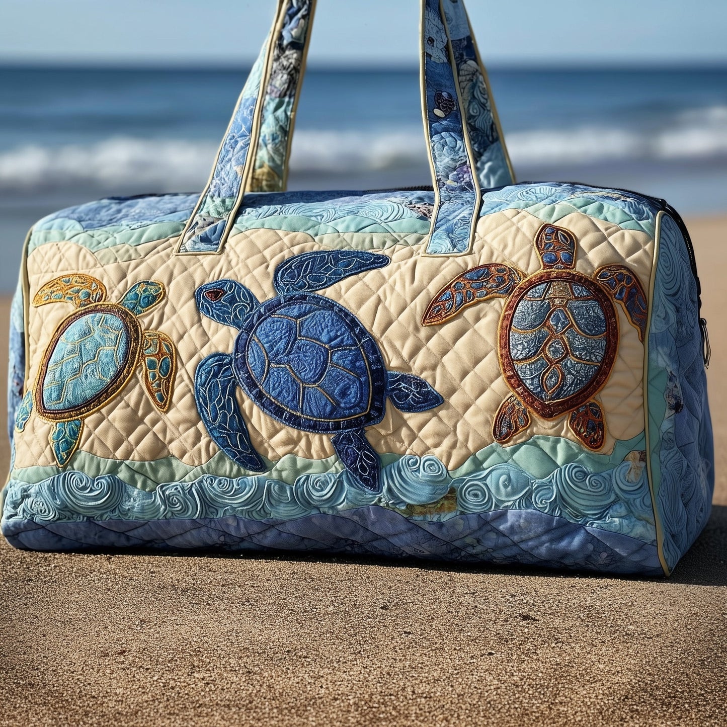 Sea Turtle Haven Quilted Duffle Bag GFTOTP10270