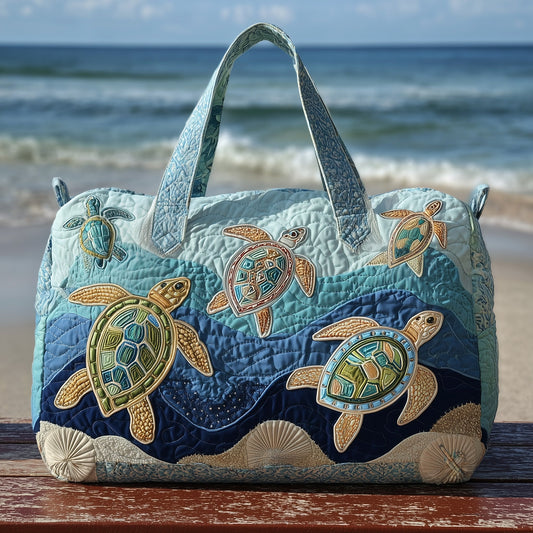 Sea Turtle Haven Quilted Duffle Bag GFTOTP10273