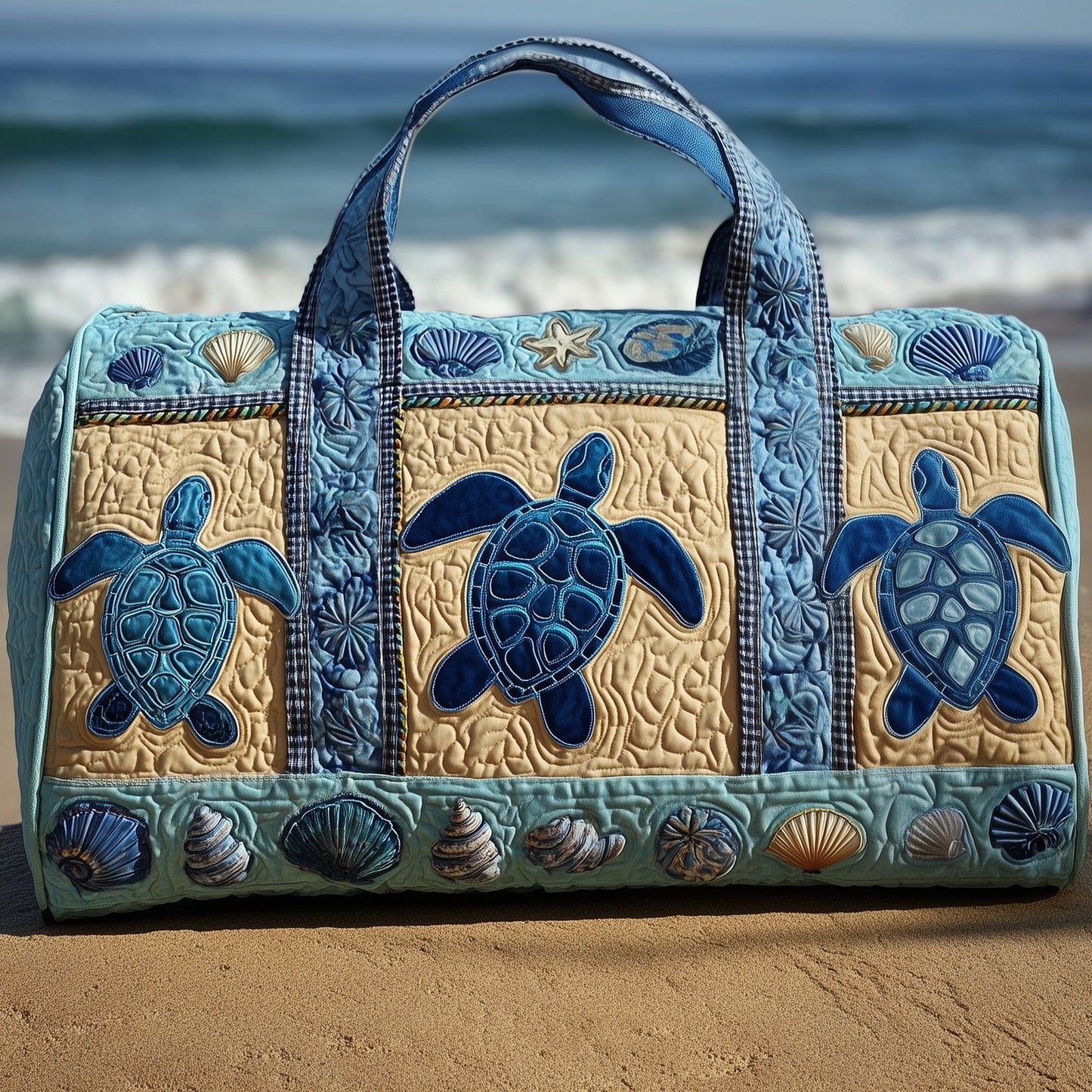 Sea Turtle Haven Quilted Duffle Bag GFTOTP10275