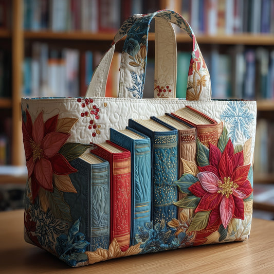 Winter Book Quilted Tote Bag GFTOTP10301
