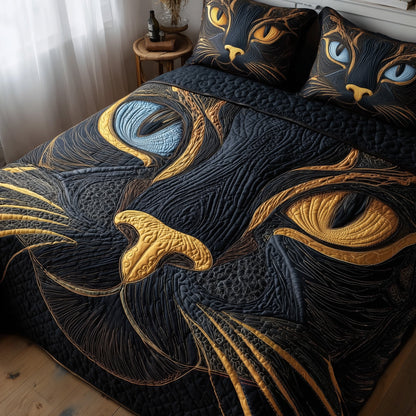 Catitude 3-Piece Quilted Bedding Set GFTOTP10328