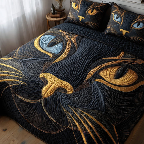 Catitude 3-Piece Quilted Bedding Set GFTOTP10328