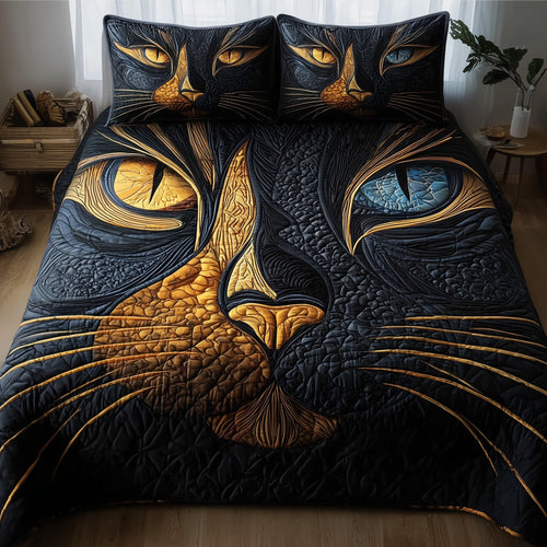 Catitude 3-Piece Quilted Bedding Set GFTOTP10329