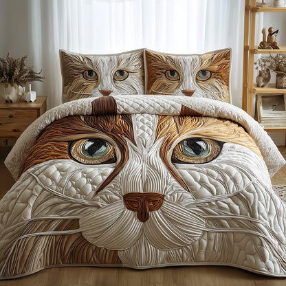 Catitude 3-Piece Quilted Bedding Set GFTOTP10333