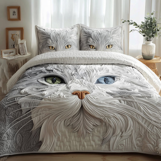 Catitude 3-Piece Quilted Bedding Set GFTOTP10337