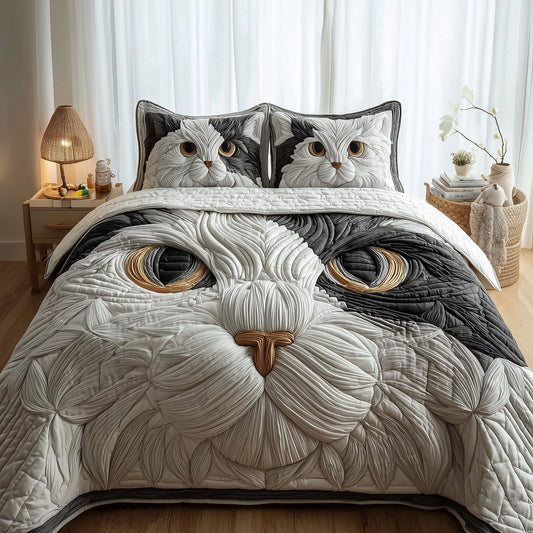 Catitude 3-Piece Quilted Bedding Set GFTOTP10340