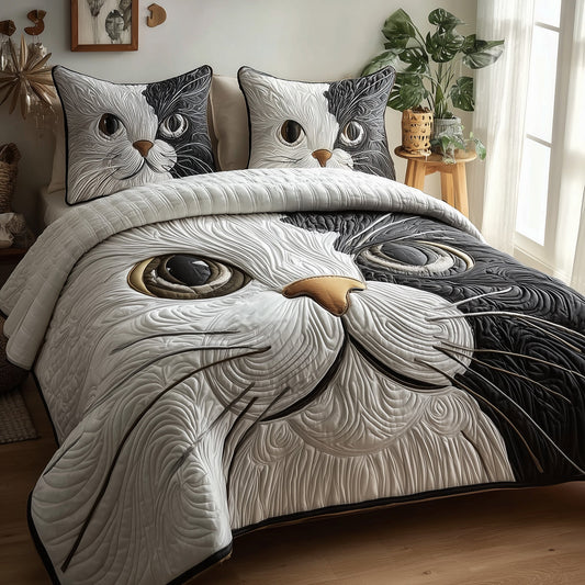 Catitude 3-Piece Quilted Bedding Set GFTOTP10341