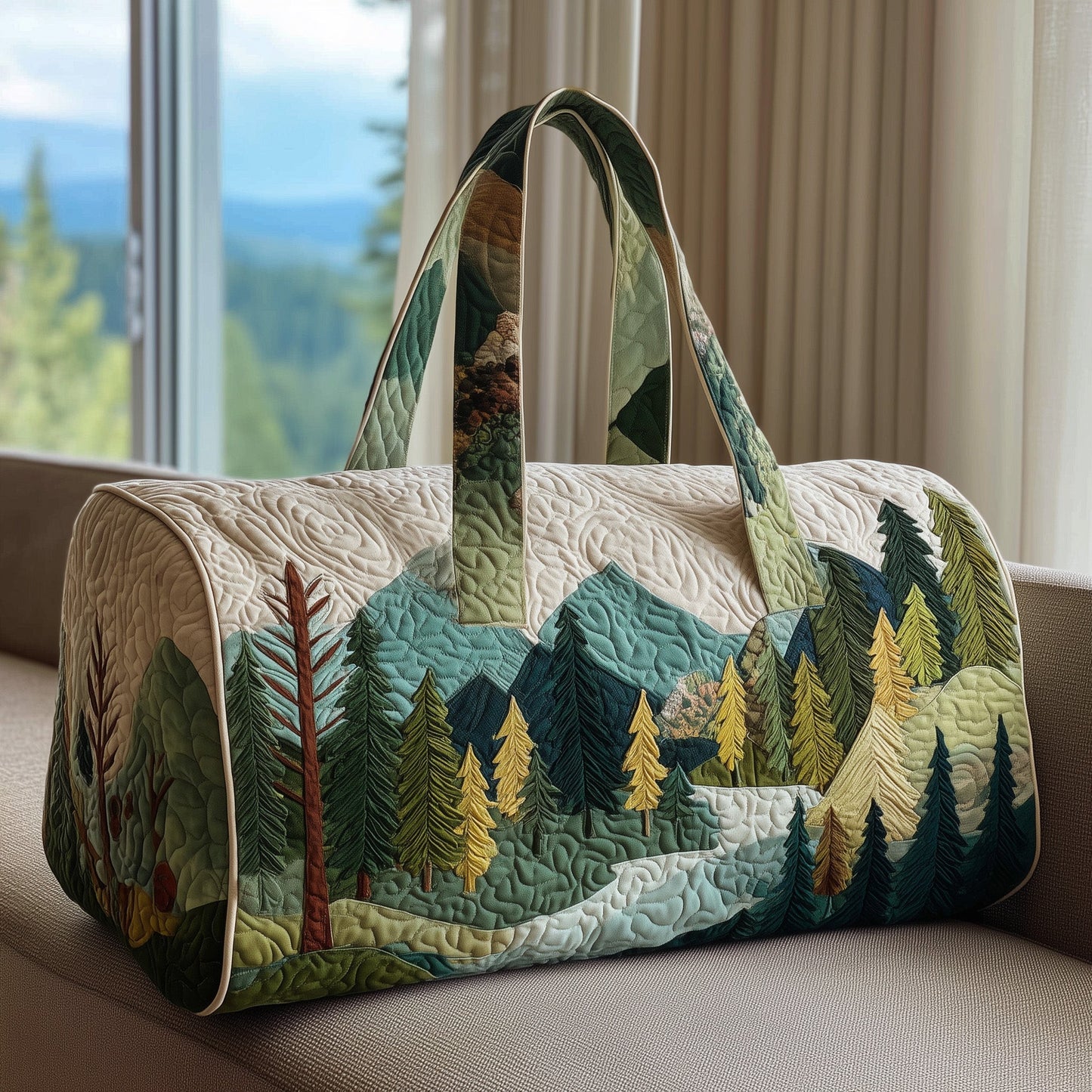 Forest Spirit Quilted Duffle Bag GFTOTP10346